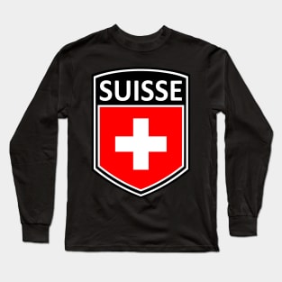 Flag Shield - Suisse Long Sleeve T-Shirt